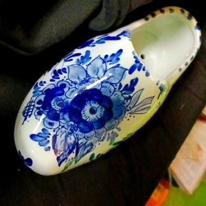 Delft Blue Shoe Holland Porcelain Hand Painted